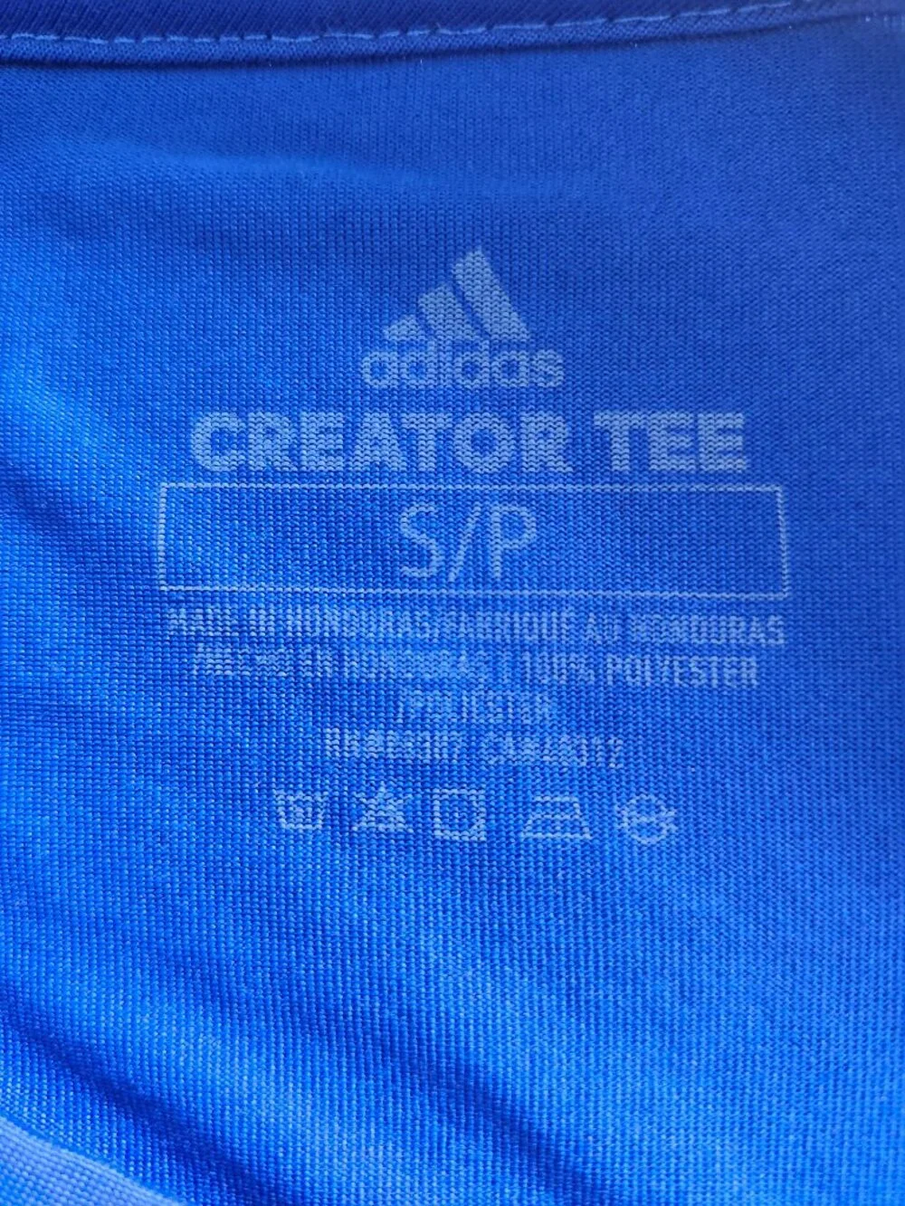 Men's Adidas Creater Long Sleeve Tee / Blue / Size Small